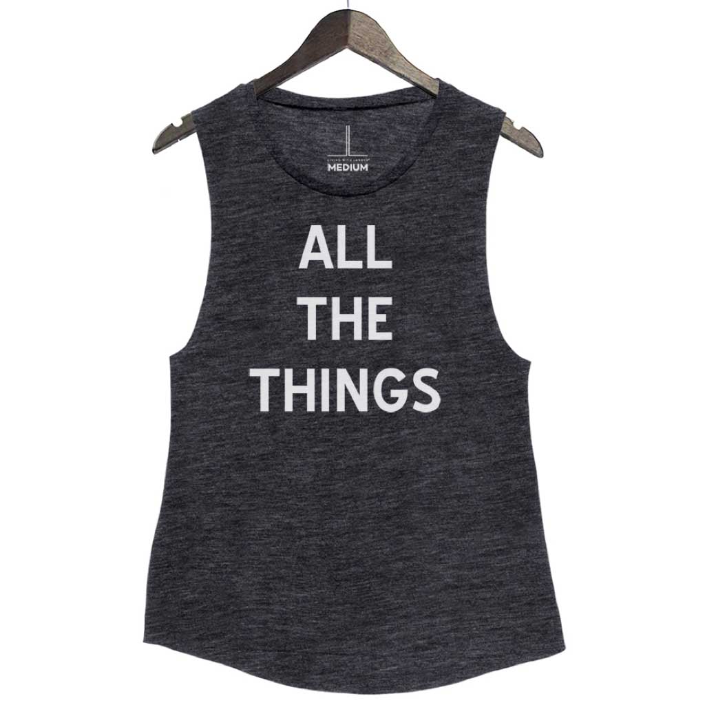 Tank Top "All The Things" (Charcoal Black)